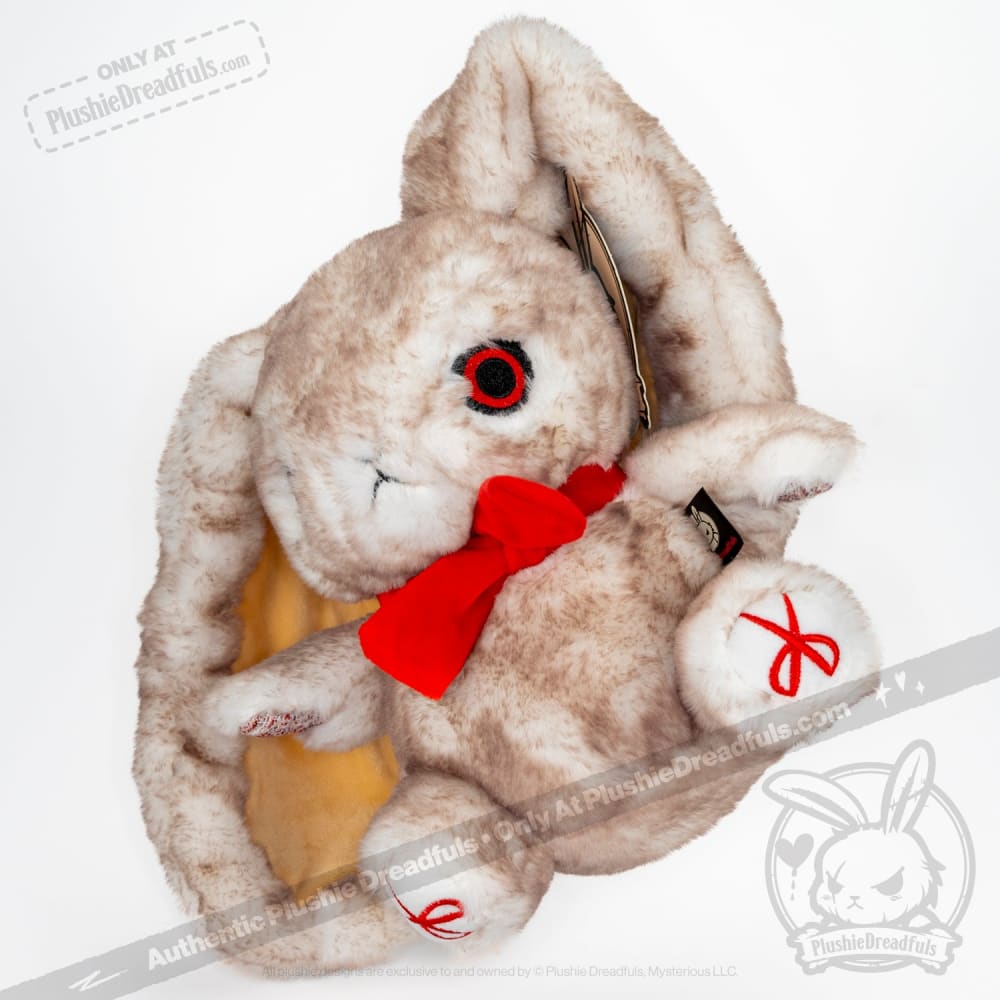 Plushie Dreadfuls Workaholic Rabbit Stuffed Animal - Soft Cuddly Stress Relief Toy for Office Workers & Gift for Professionals