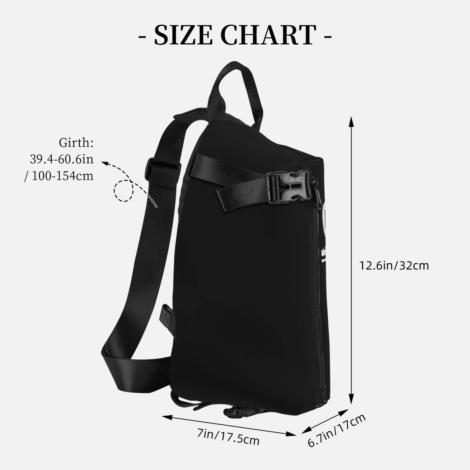Custom Crossbody Chest Bag - Personalized Design Sport Shoulder Bag for Men | Add Your Own Photo & Design | Perfect for Gym, Travel & Everyday Use