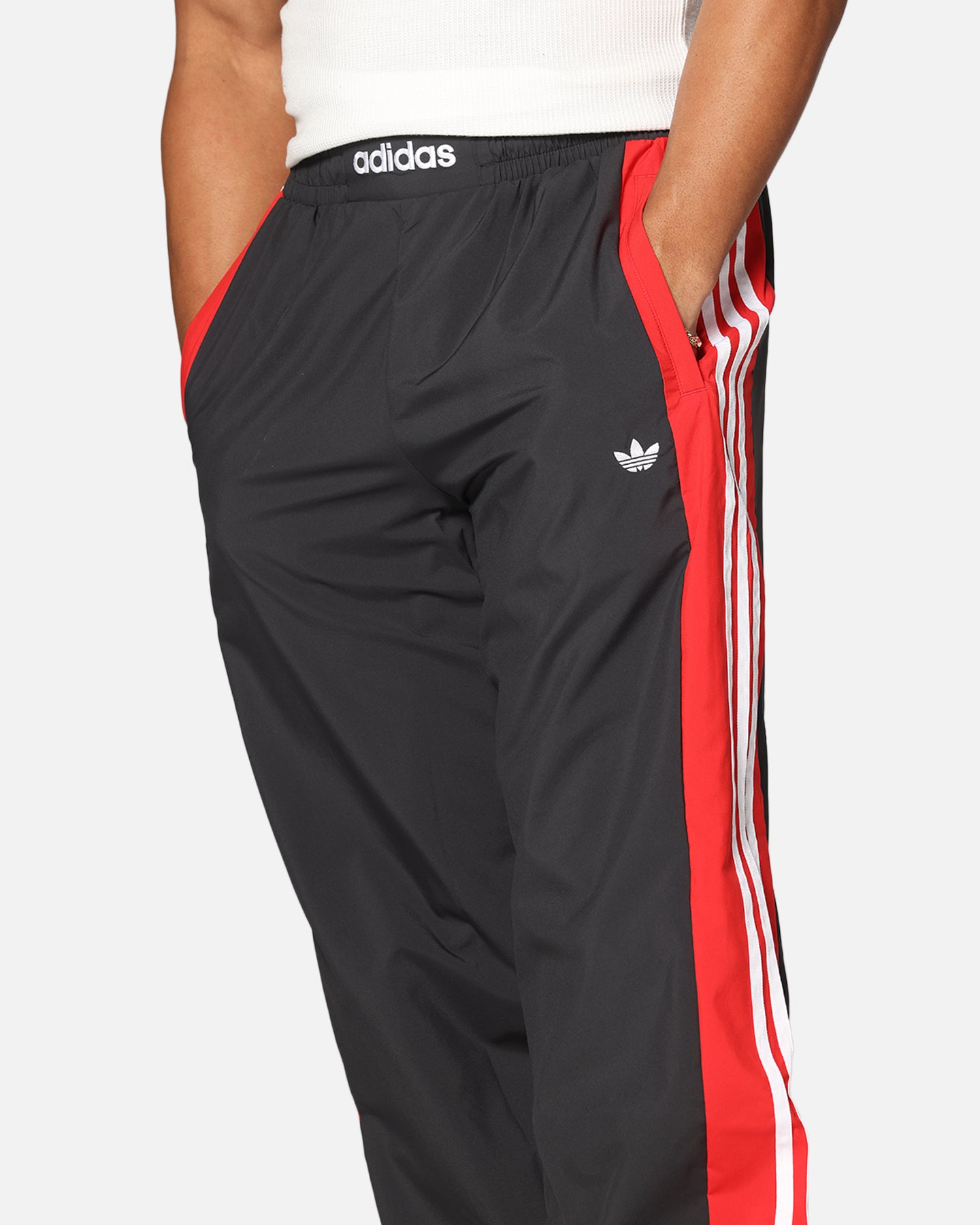 Adidas Originals Warm Up Track Pants - Better Scarlet Red | Men's Athletic Joggers for Running, Gym & Casual Wear