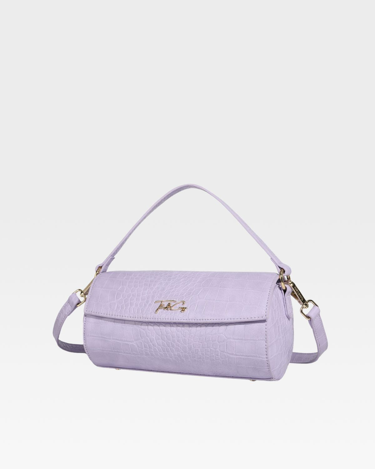 Lavender Purple Barrel Purse for Women - Stylish Crossbody Bag for Everyday Use, Travel & Shopping