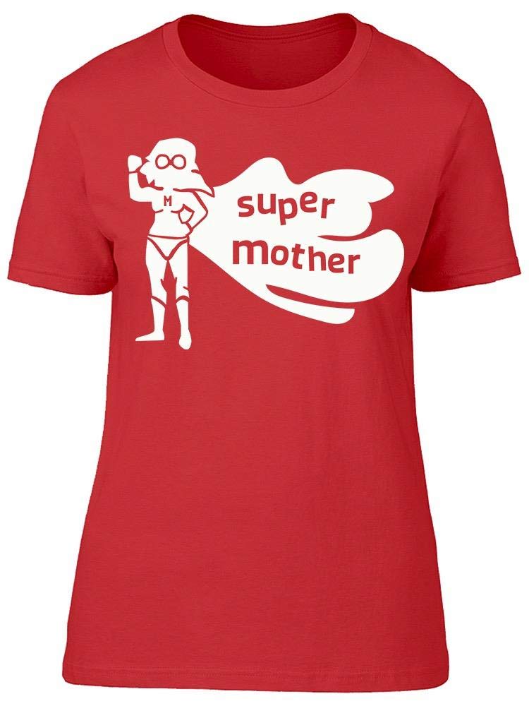 Smartprints Super Mom T-Shirt for Women - Best Gift for Mother's Day, Birthday & Everyday Wear - Comfortable & Stylish Casual Tee