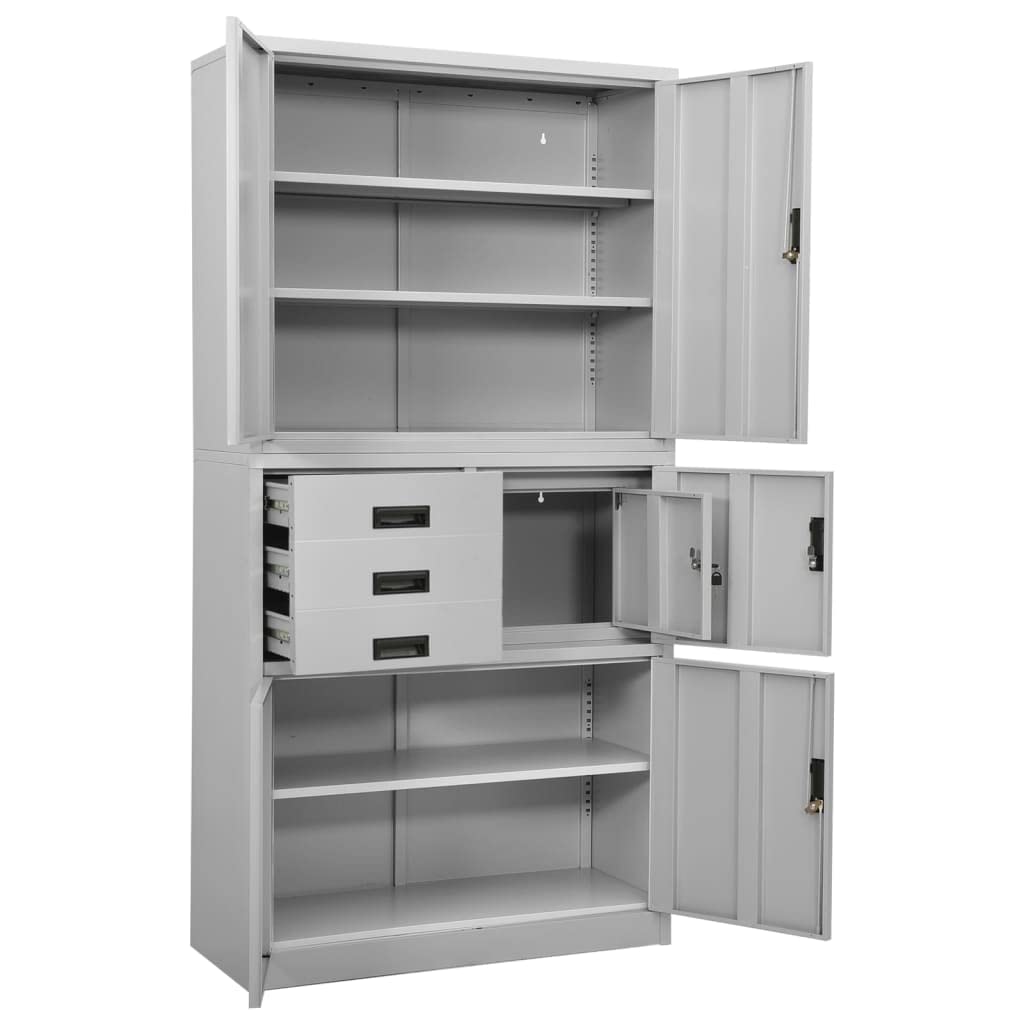 Steel File Cabinet with Lock - 35.4