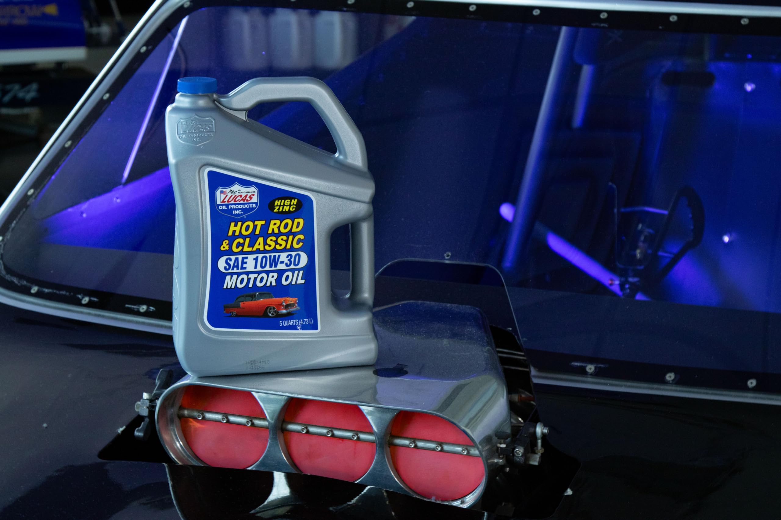 Lucas Oil 10679-3PK 10W-30 High Performance Motor Oil - 5 Quart Jug (Case of 3) for Cars, Trucks & Motorcycles | Premium Engine Protection & Lubrication