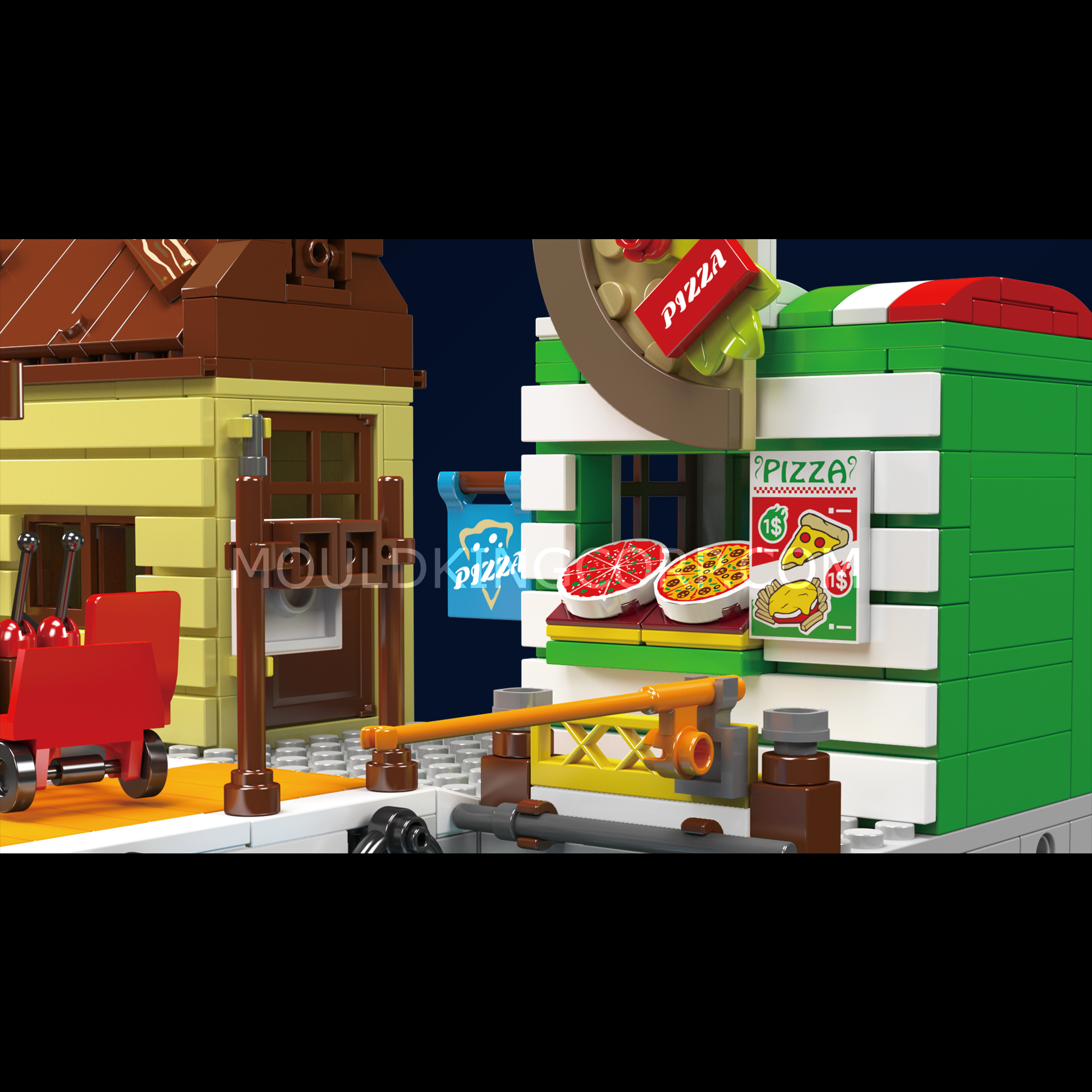 Mould King 10109 Dockside Loading and Unloading Building Block Set - 821 PCS Construction Toy for Kids & Adults | Perfect for Creative Play, STEM Learning, and Collectors Display
