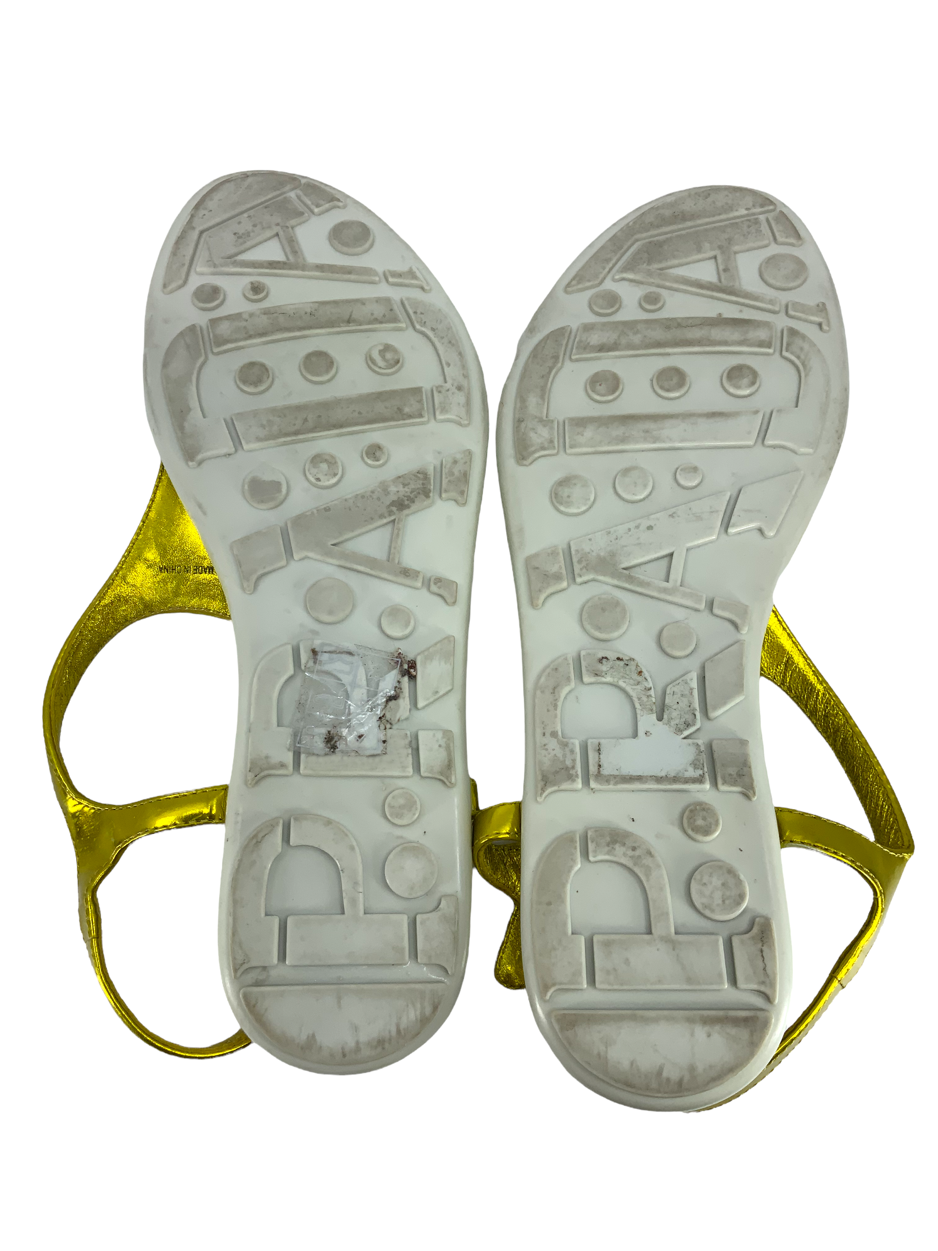 PRADA Women's Metallic Leather Logo Thong Sandals - Size 8 | Luxury Summer Flip Flops for Beach, Pool & Casual Outings