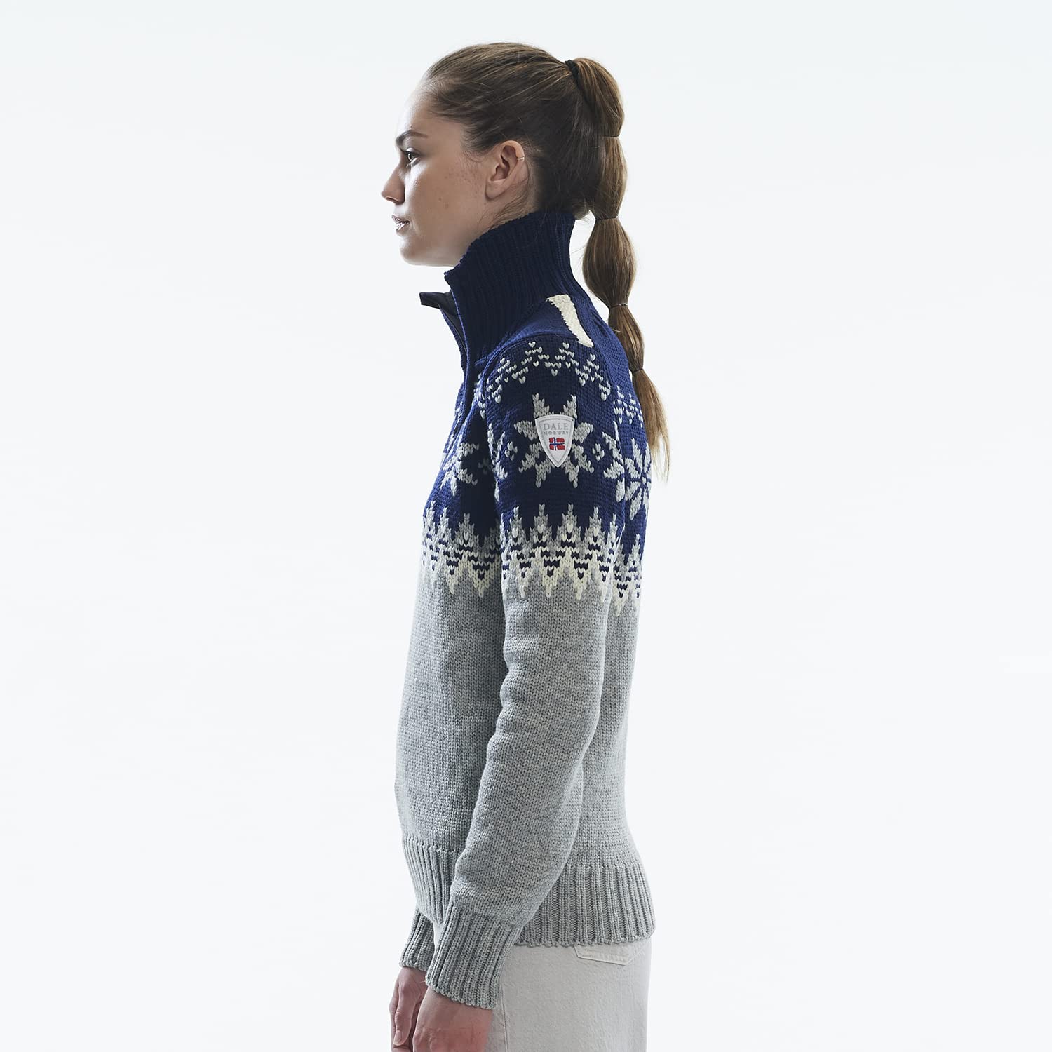 Dale of Norway Myking Women's 100% Merino Wool Sweater - Soft Warm Pullover for Women - Modern Feminine Fit Ladies Knitwear - Perfect for Winter, Outdoor Activities & Casual Wear