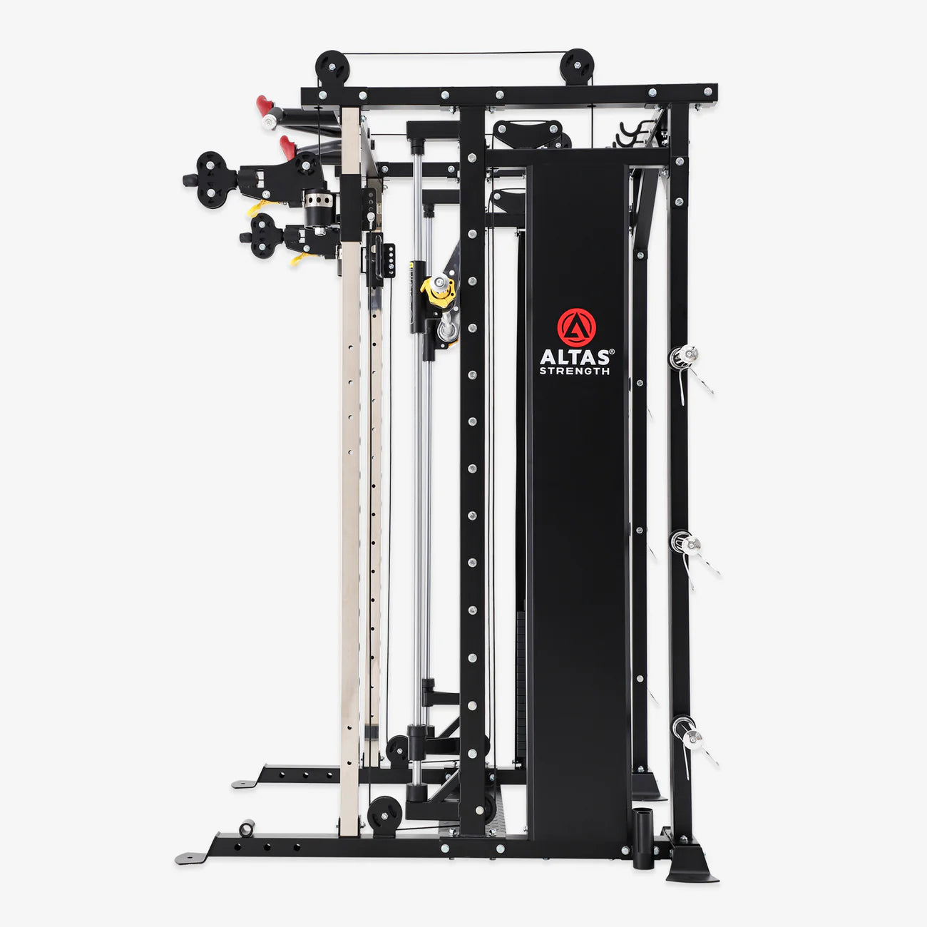 Atlas Strength Smith Machine with Pin-Loaded Weight Stack & Pulley System - AL 3087B Home Gym Equipment for Full-Body Workouts | Perfect for Home Fitness, Strength Training & Muscle Building