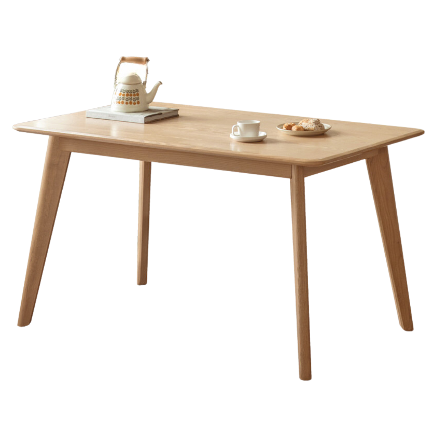 55.1x31.4x29.5 inch / 140x80x75.8 cm / Natural Wood Color / Oak Dining table