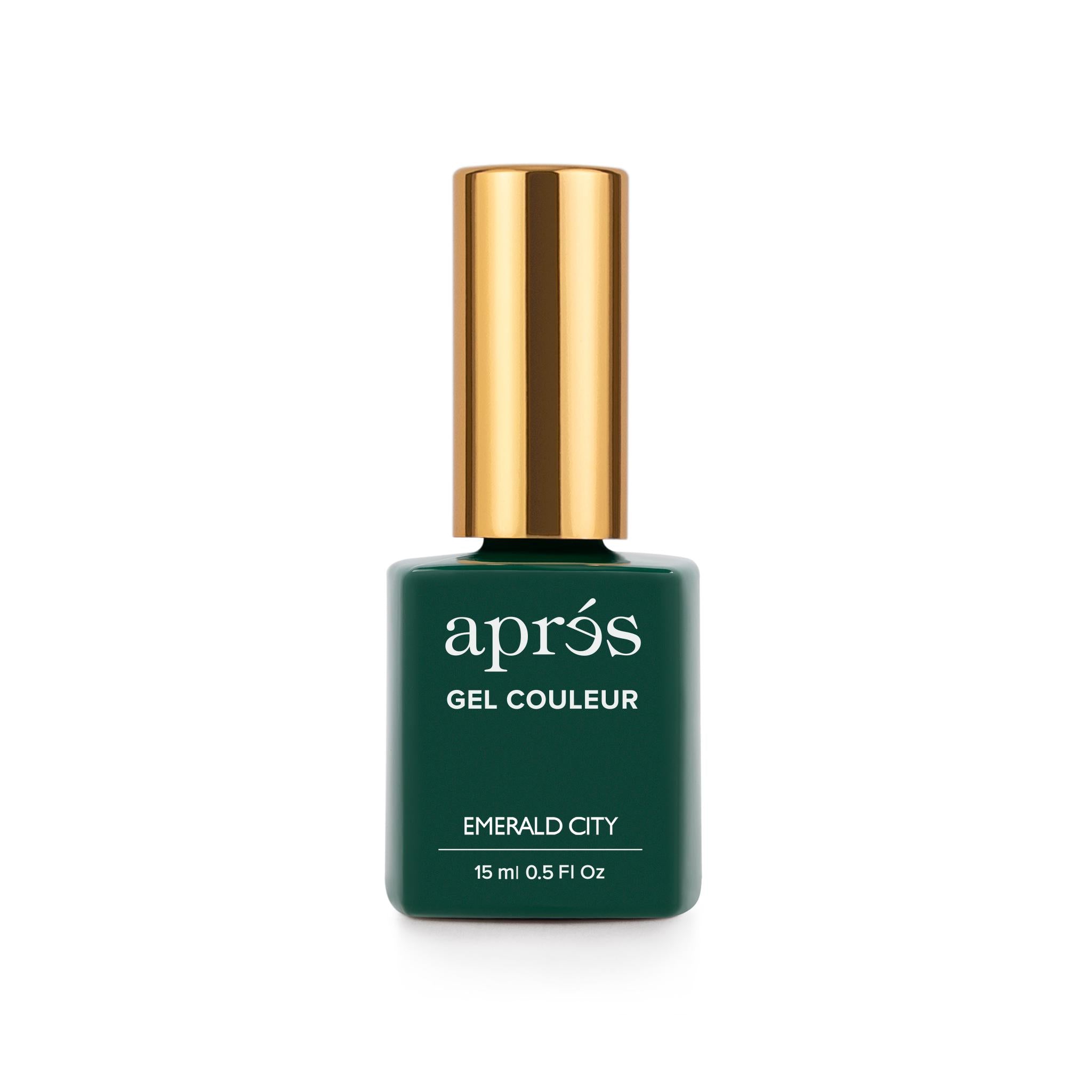 Apres Gel Nail Polish - Emerald City Green Soak Off UV LED Gel for Manicure & Pedicure | Perfect for Nail Salons, Home Use & Special Occasions
