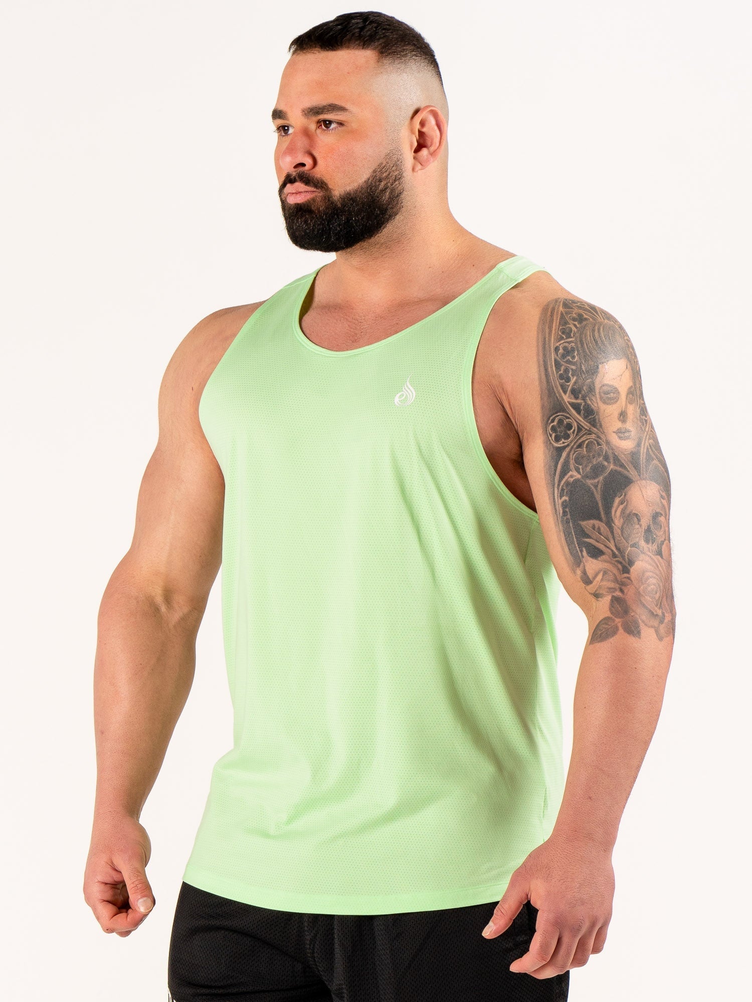 Flex Active Tank - Breathable & Moisture-Wicking Workout Top for Women | Lime Marl Color | Perfect for Yoga, Gym & Running