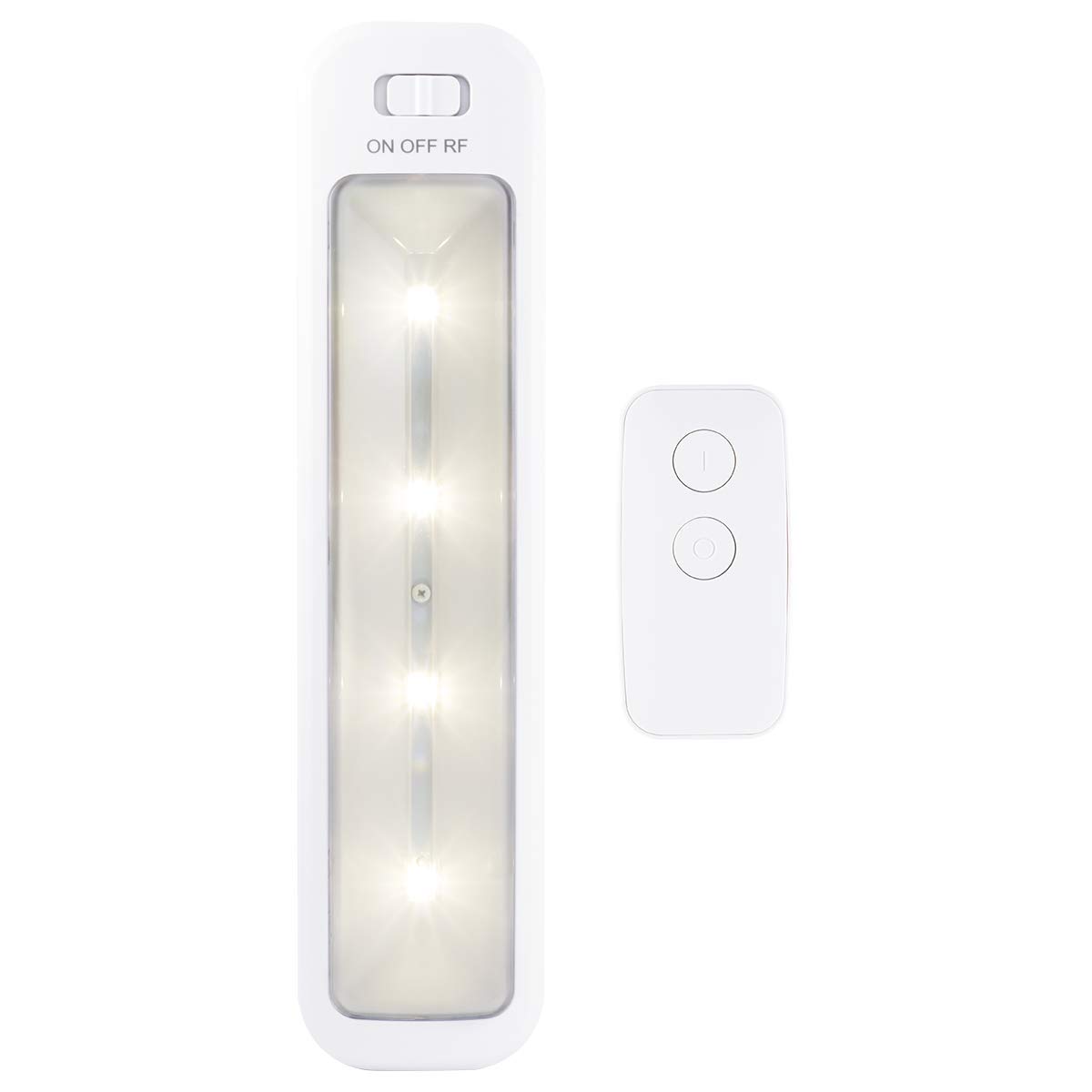 GE Under Cabinet LED Light - 10 Inch Wireless Battery Operated Tap Light with Remote Control (100 Lumens) - Perfect for Kitchen, Closet, Pantry, Stairs & Night Light Use