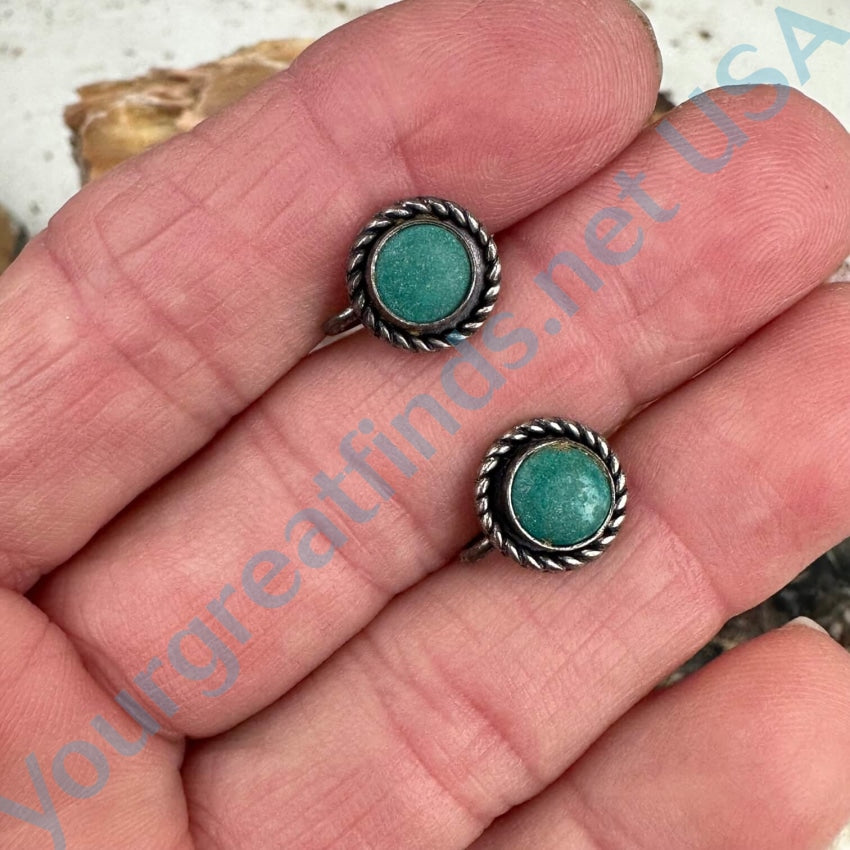 Vintage 925 Sterling Silver Indian Trading Post Screw Back Earrings | Handmade Native American Jewelry for Women | Perfect for Boho, Festival, and Everyday Wear