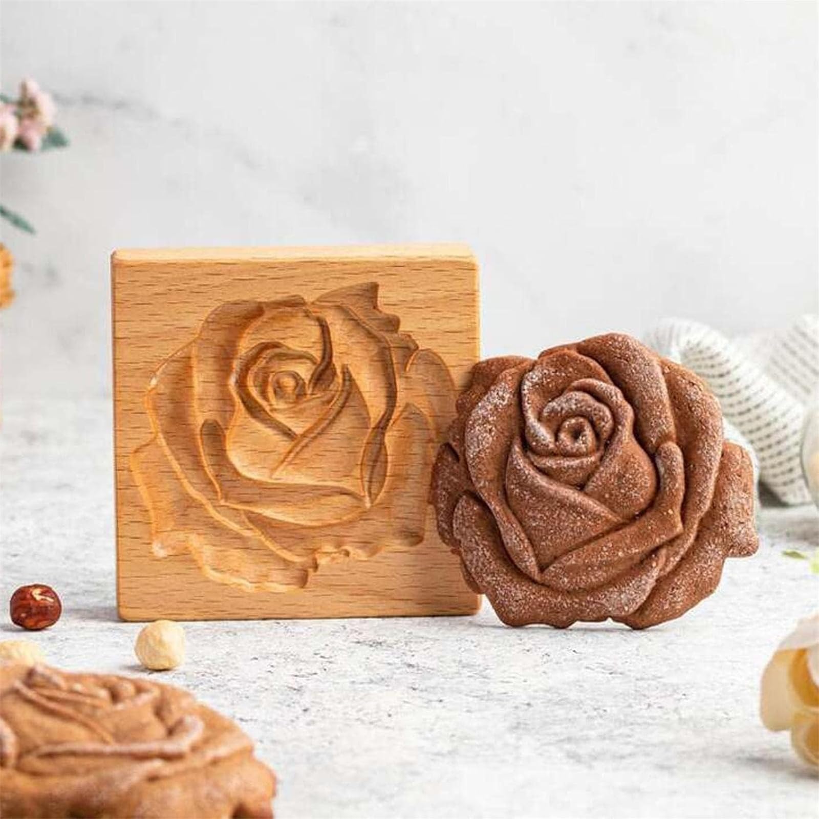 Rose-Shaped Tostonera - Premium Plantain Press for Perfect Tostones - Ideal for Latin Cuisine, Home Cooking & Party Snacks