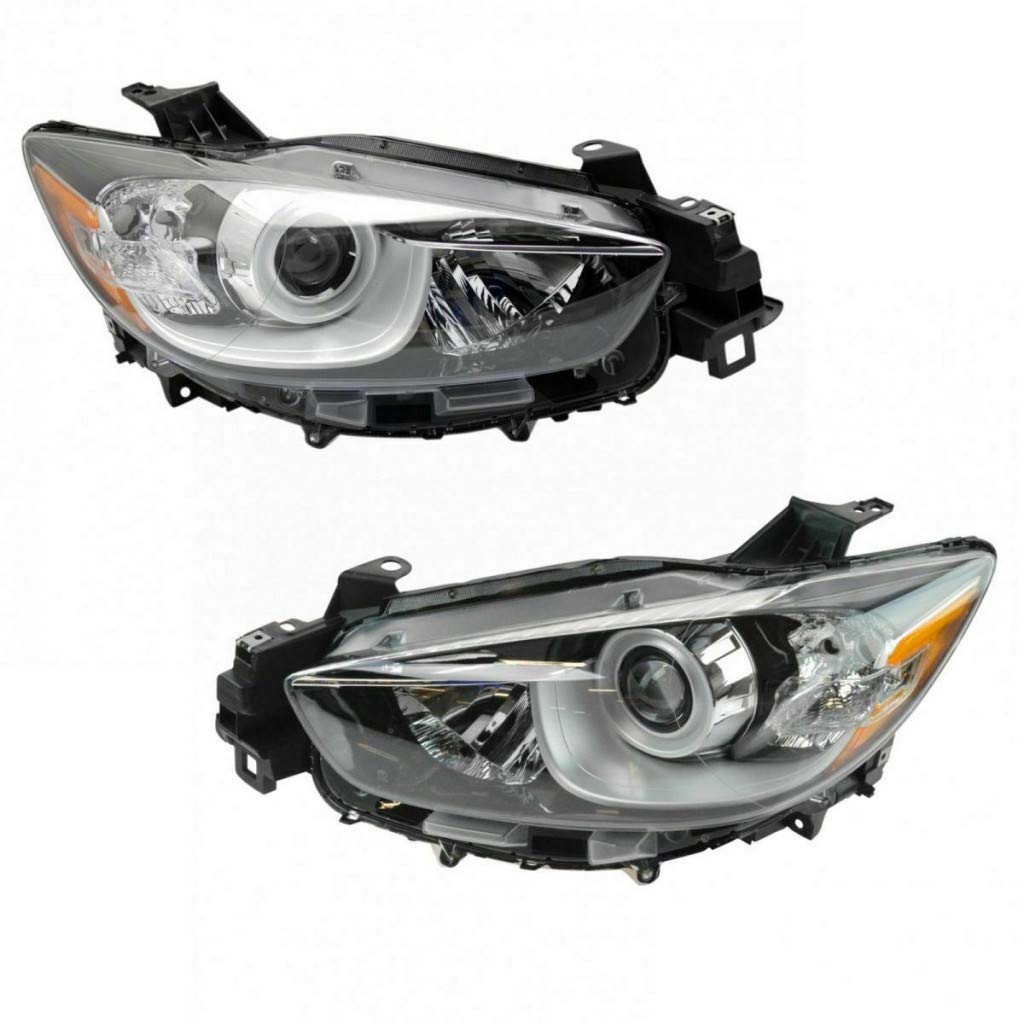 Mazda CX-5 Headlight Assembly Pair (2013-2016) - CAPA Certified Replacement for Driver & Passenger Side - MA2518146 | Perfect for Night Driving & Foggy Conditions