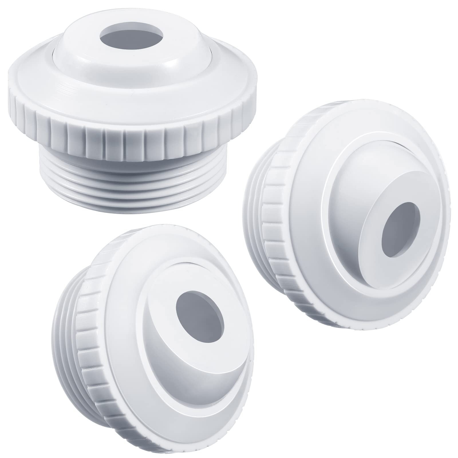 Honoson Pool Jet Nozzles SP1419C - 3/4 Inch MIP Thread Water Directional Return Fittings (3-Pack) for Inground & Above Ground Pools