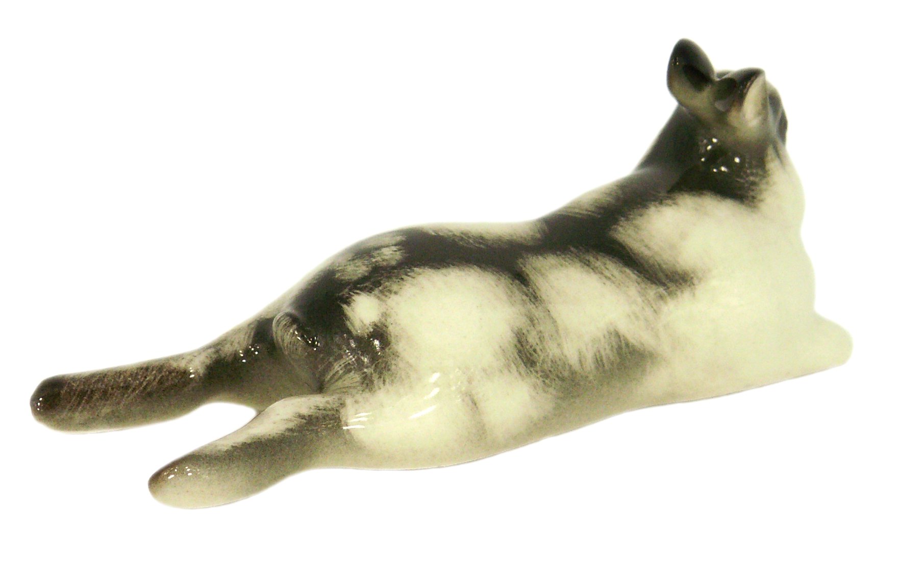 Easter Bunny Rabbit Lazy-Bones Lomonosov Porcelain Collectible Figurine - Handcrafted Easter Decor, Holiday Gift & Home Decoration for Spring Celebrations