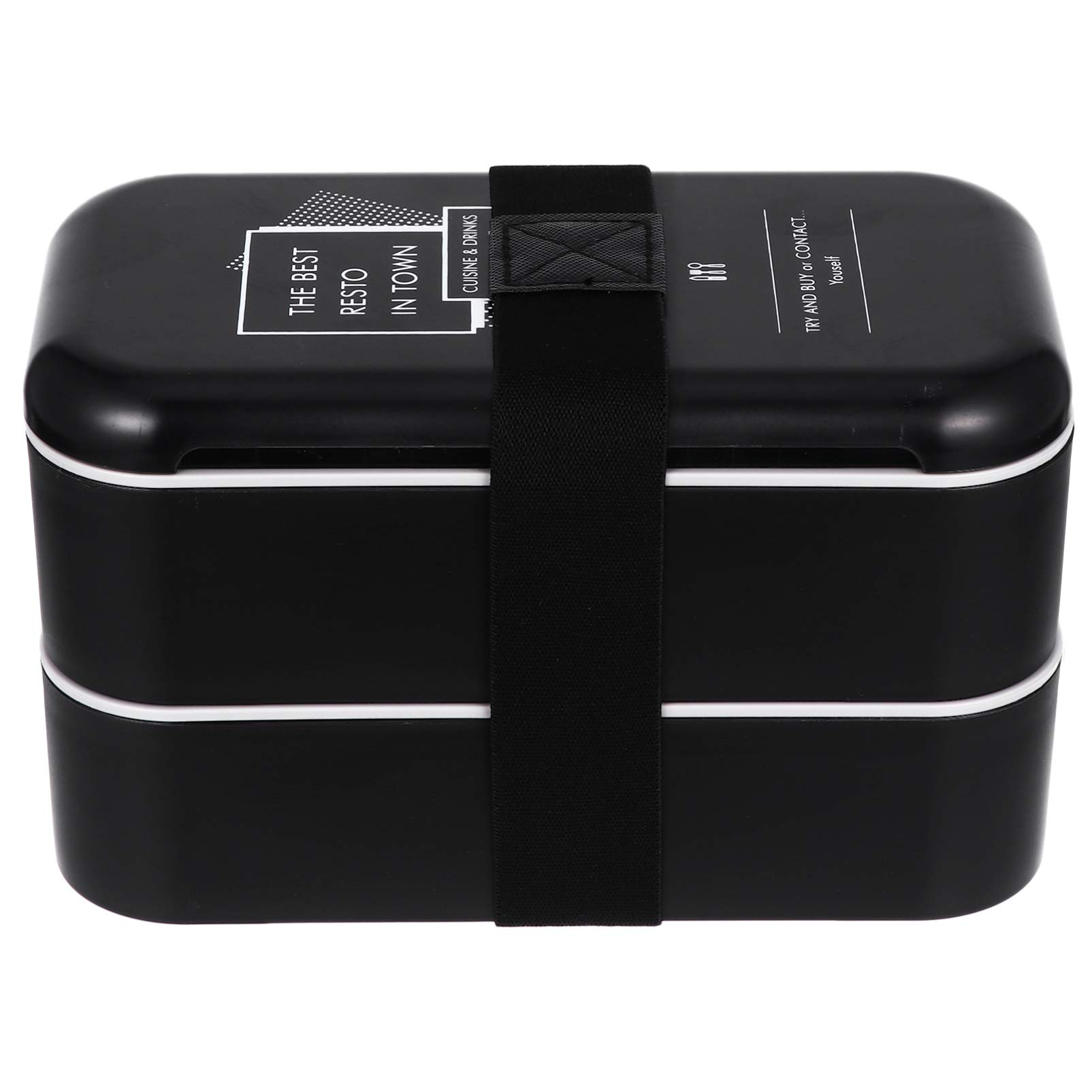 Hemoton Bento Box - Japanese Style 2-in-1 Compartment Lunch Box, Leak-Proof Portable Food Container for Kids & Adults - Perfect for School, Office, Hiking, Camping & Picnics