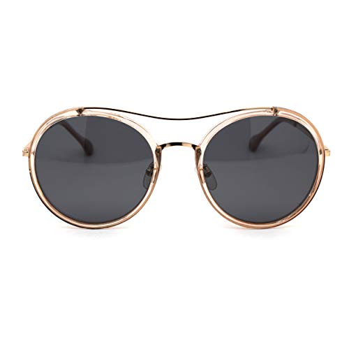 Gold Peach Solid Black