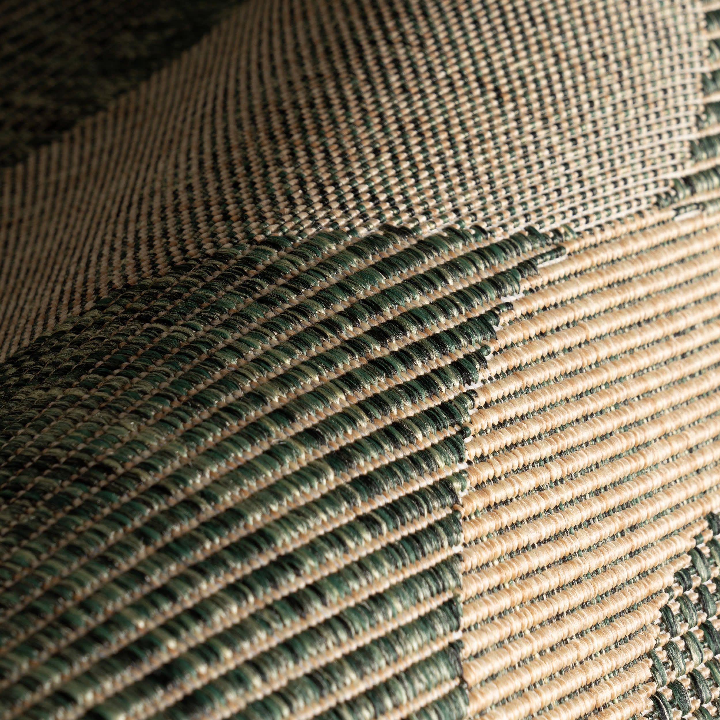Stylish Aila Abstract Geometric Indoor/Outdoor Area Rug in Green - Perfect for Living Room, Bedroom, Patio & Deck Decor