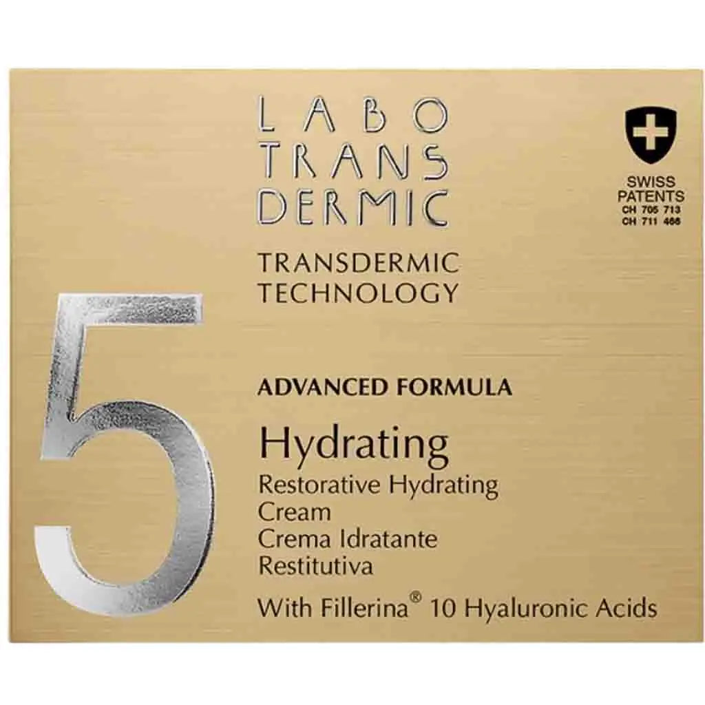 Labo Advanced Formula 5 Restorative Hydrating Face Cream with Hyaluronic Acid - 50ml Anti-Aging Moisturizer for Dry Skin - Day & Night Use for Deep Hydration & Wrinkle Reduction