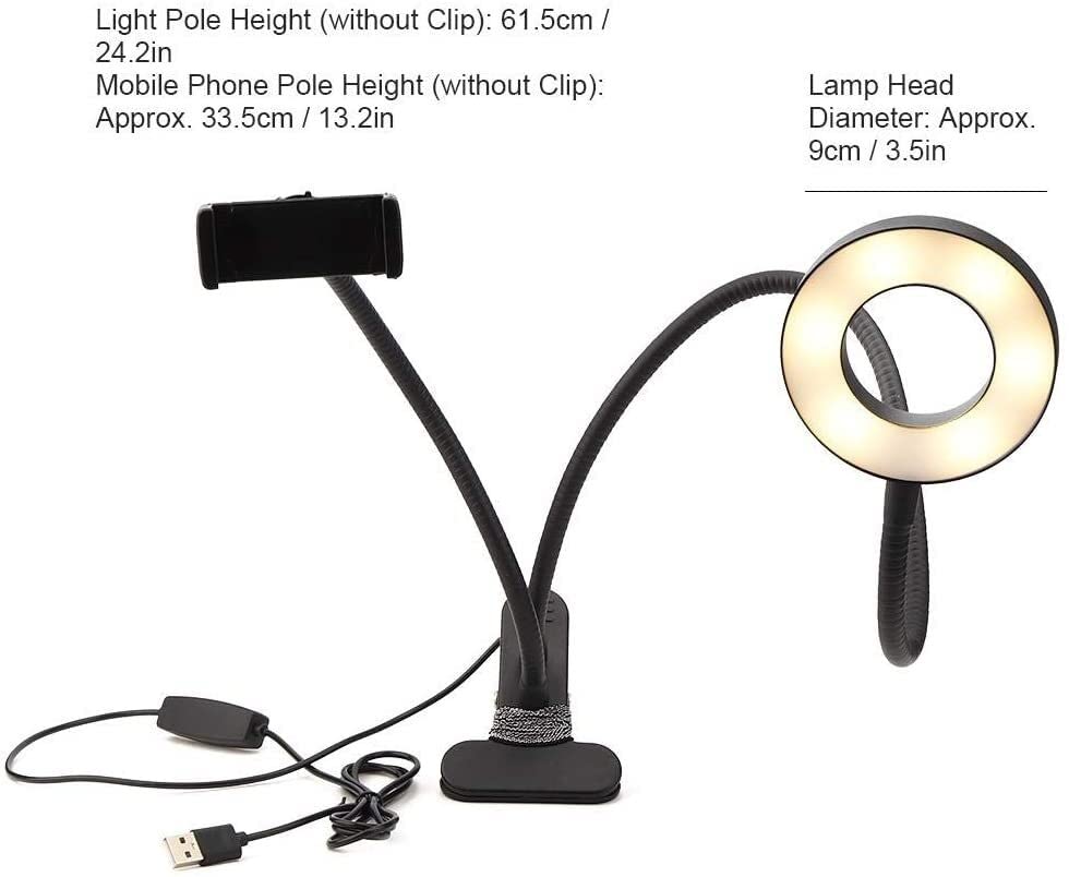 Professional LED Ring Light Holder with Adjustable Stand - Perfect for Photography, Live Streaming, and Video Lighting - Ideal for YouTube, TikTok & Zoom Meetings