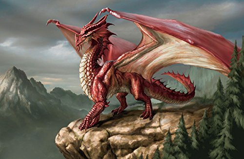 Red Dragon Edible Frosting Sheet for 1/4 Sheet Cake - Custom Cake Topper for Birthday, Wedding & Special Occasion Decorations