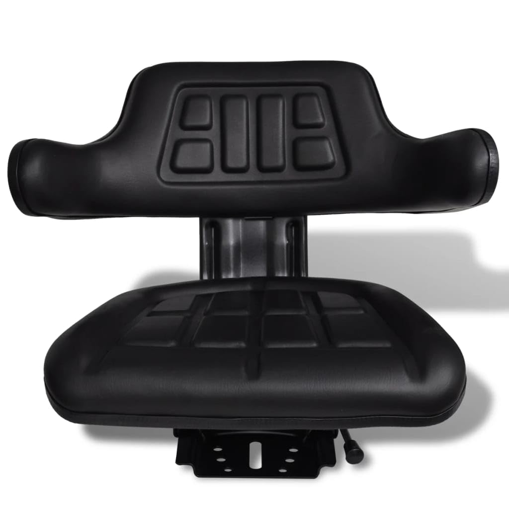 Heavy Duty Tractor Seat with Backrest - Black 10.75g - Ergonomic Comfort for Farming, Construction & Outdoor Equipment - Durable & Weather-Resistant Design
