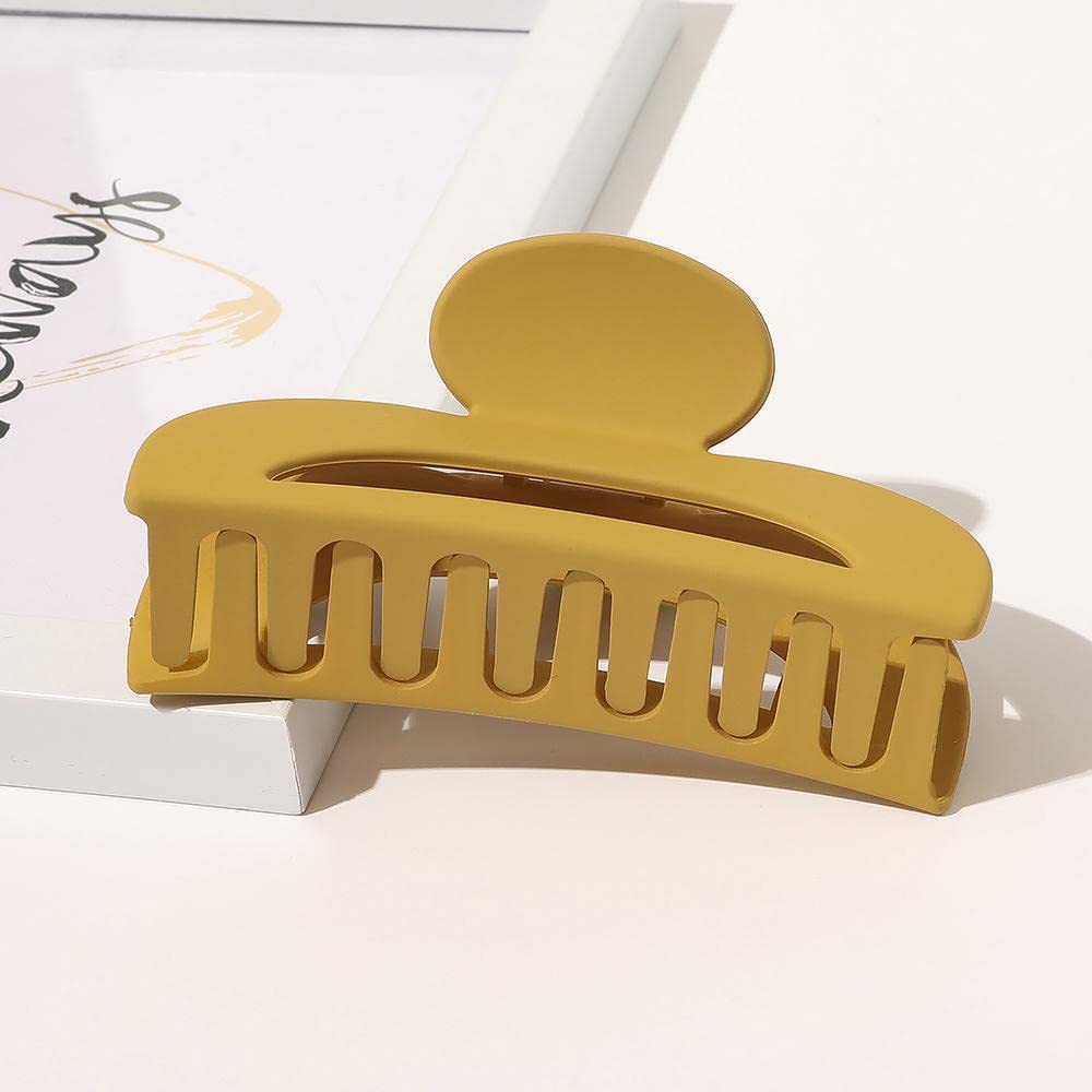 Korean Matte Hair Claws - 2 Pack Geometric Hair Clips for Women & Girls | Non-Slip Hairpins, Crab Claw Hair Accessories | Perfect for School, Work, Parties & Everyday Styling