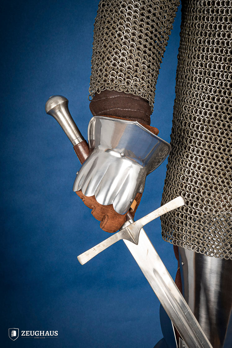 1.6mm Polished Demi Gauntlets - Premium Stainless Steel Armor Gloves for Medieval LARP, Cosplay & Renaissance Faire - Perfect for Historical Reenactments & Fantasy Costumes