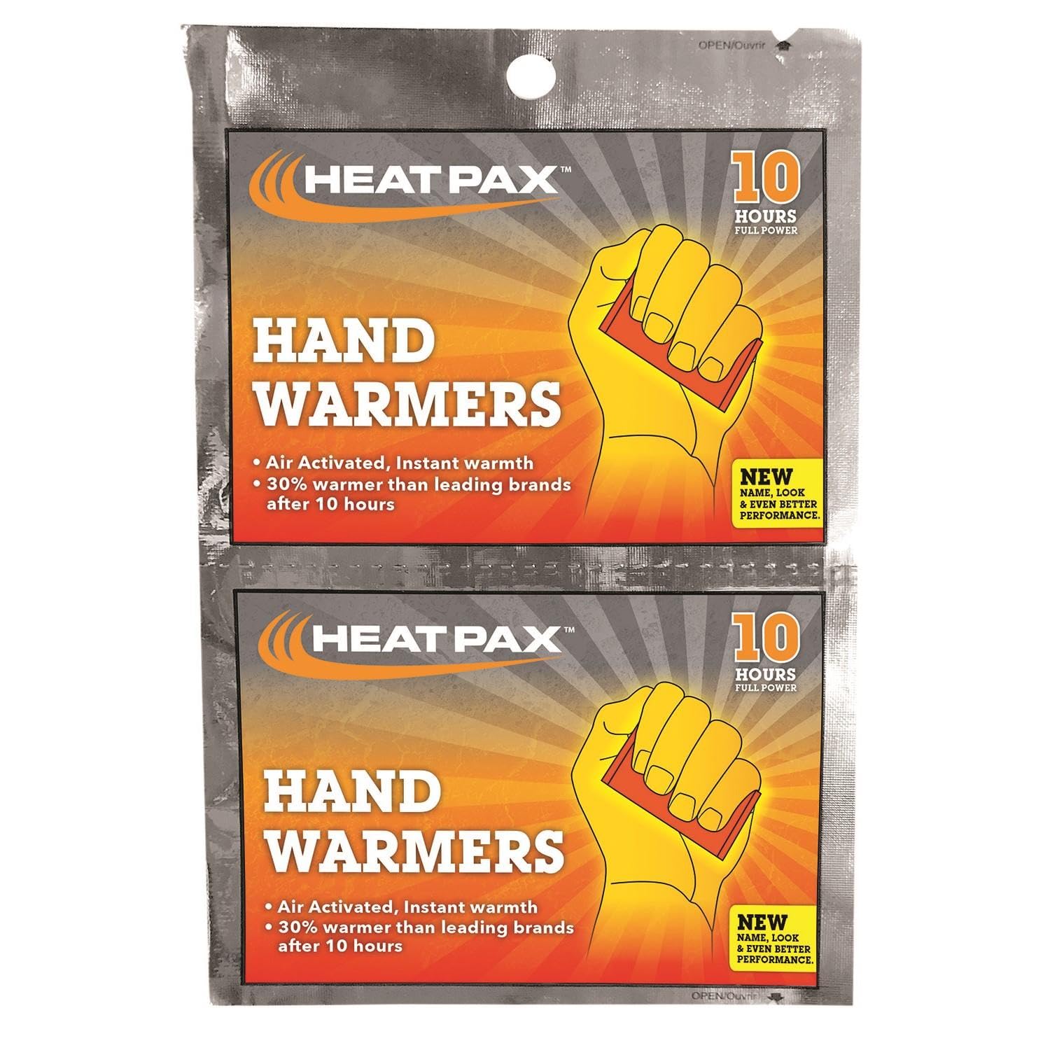 OccuNomix 561-1100-10R Regular Heat Therapy Packs - 10 Pack (5 Pairs) for Pain Relief & Muscle Relaxation - Ideal for Back Pain, Arthritis & Cold Weather Comfort