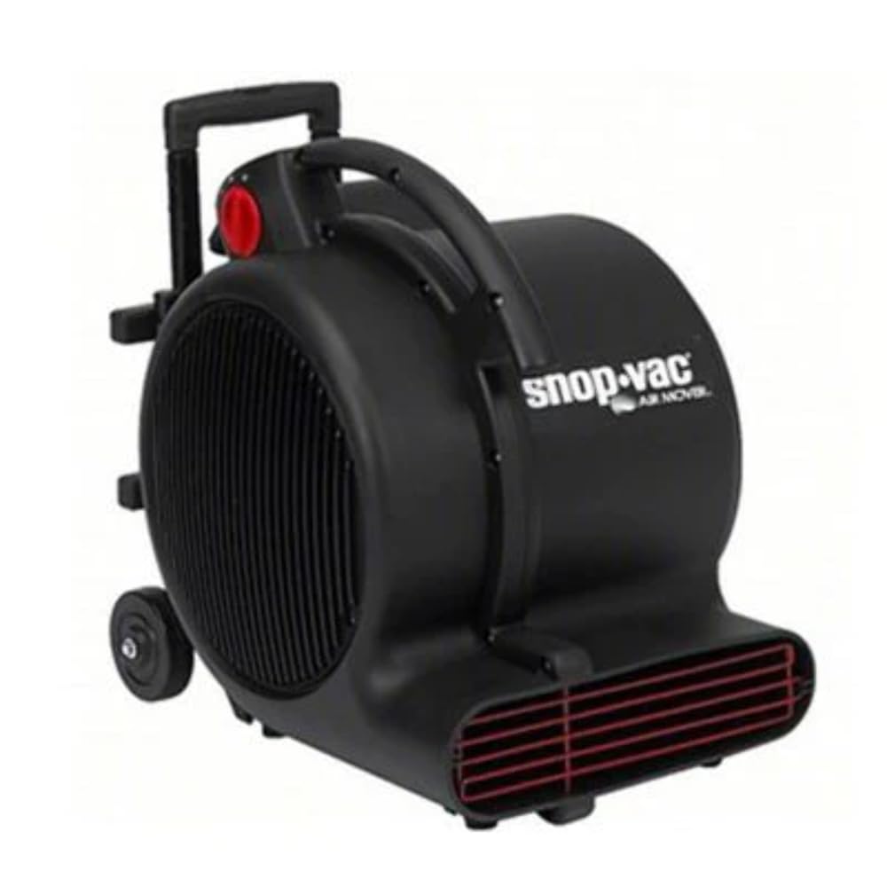 Shop Vac 1030211 Portable Air Mover - 1,800 CFM High Velocity, 3 Speed Settings for Quick Drying, Ventilation & Workshop Use