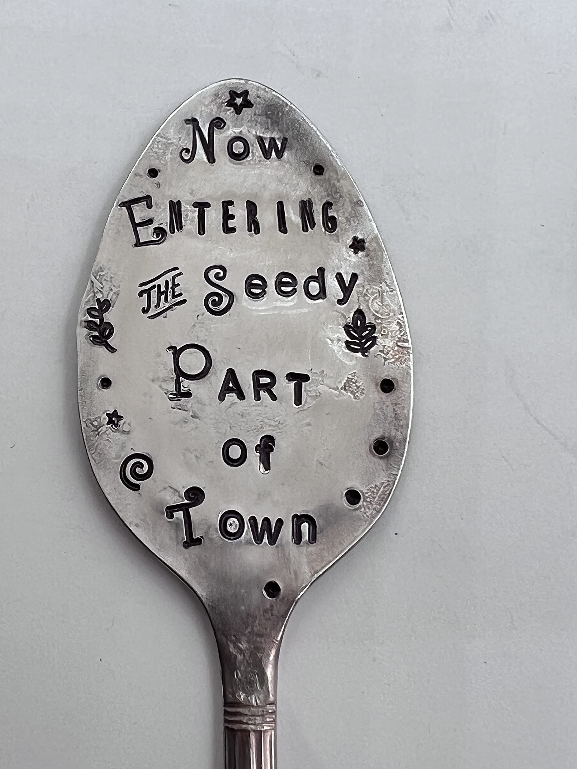 Eco-Friendly Recycled Spoon Garden Marker Stakes for Flower Pots & House Plants - Perfect for Herb Gardens, Indoor Plants & Outdoor Gardening