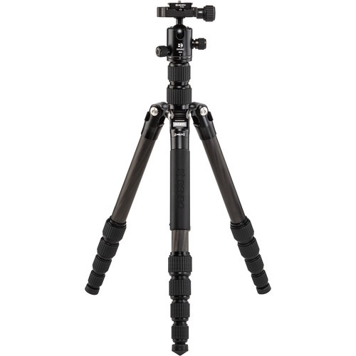 Benro Tripster Travel Tripod - Carbon Fiber 1 Series (Black) - Compact & Lightweight for Hiking, Vlogging & Outdoor Photography
