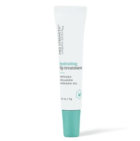 Urban Skin Rx Hydrating Lip Treatment - Clear Ultra-Moisturizing Lip Balm with Peptides, Avocado Oil & Vitamin E for Smooth, Soft Lips | Day & Night Lip Care | Perfect for Dry, Chapped Lips in Winter & Air-Conditioned Offices | 0.25g