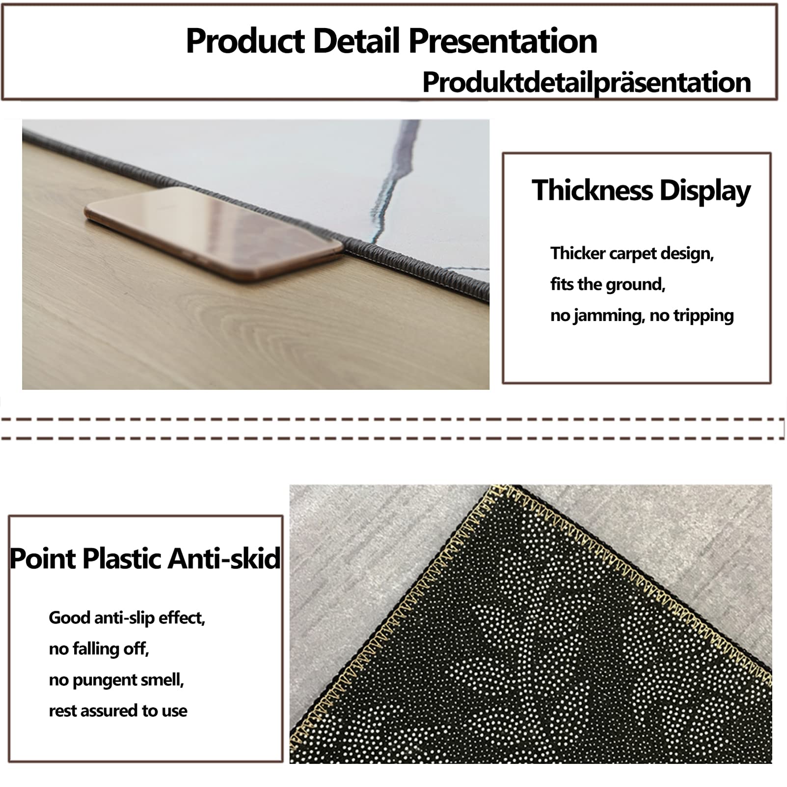 Non-Slip Runner Rug for Hallway, Living Room, Bedroom - Washable Custom Size Entryway Carpet | Perfect for High-Traffic Areas, Bathroom Mats & Home Decor