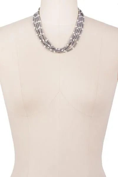 Elegant Short Crystal Pearl Necklace for Women - Perfect for Weddings, Parties & Everyday Wear