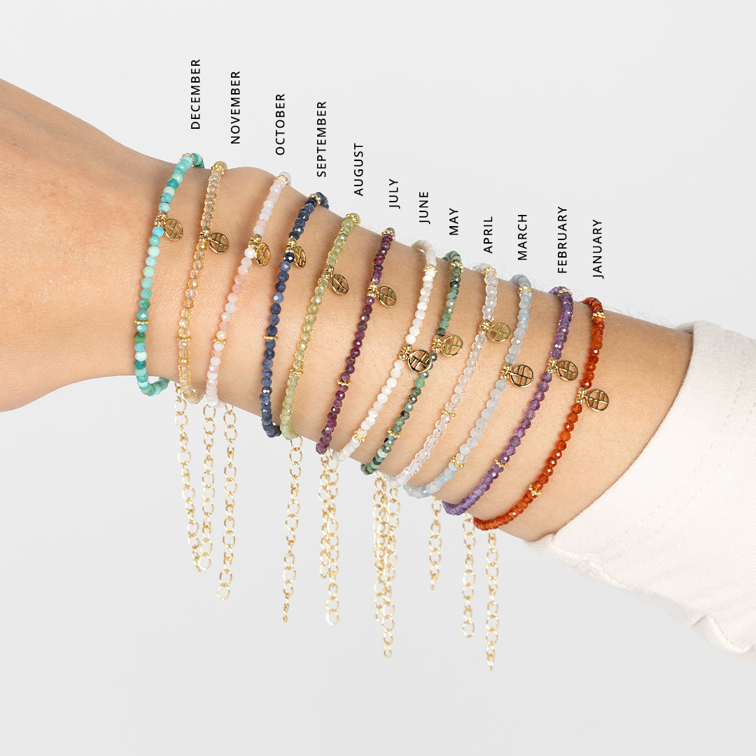 April Birthstone Bracelet for Women - Sterling Silver Diamond Charm Bracelet - Elegant Jewelry Gift for Birthday, Anniversary & Mother's Day - Perfect for Everyday Wear & Special Occasions