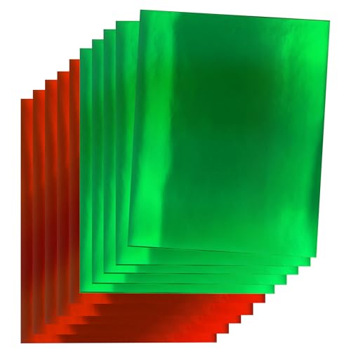 Red and Green Metallic Paper