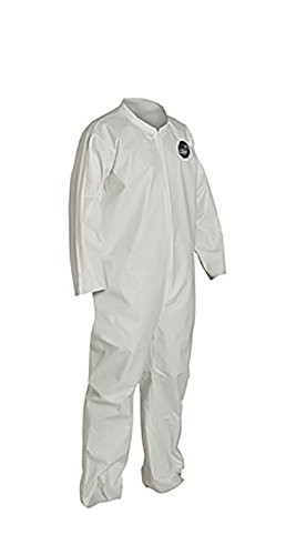 DuPont ProShield 60 NG120S Disposable Protective Coverall with Open Cuff - White, Medium (Pack of 25) | Chemical Resistant Workwear for Industrial Safety & Healthcare Professionals | Ideal for Hazardous Material Handling, Lab Work & Medical Environments