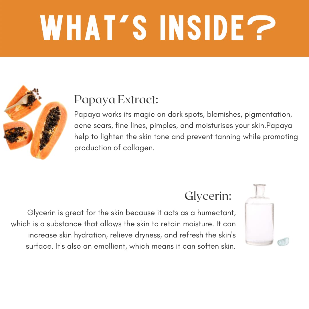 Skin Secrets Papaya Face Wash with Natural Papaya Extract for Blemish-Free Skin | Paraben & Sulfate Free | 120ml | Gentle Cleanser for Acne-Prone & Sensitive Skin | Daily Face Wash for Glowing Complexion