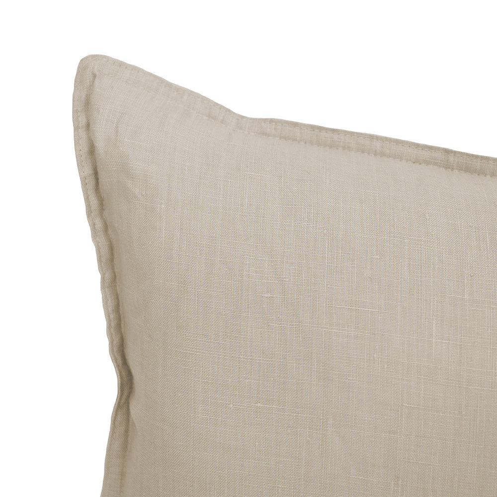 Bambury Pebble Linen Long Rectangle Cushion Cover 30 x 60cm - Soft Decorative Throw Pillow for Sofa, Bed, or Outdoor Patio Furniture