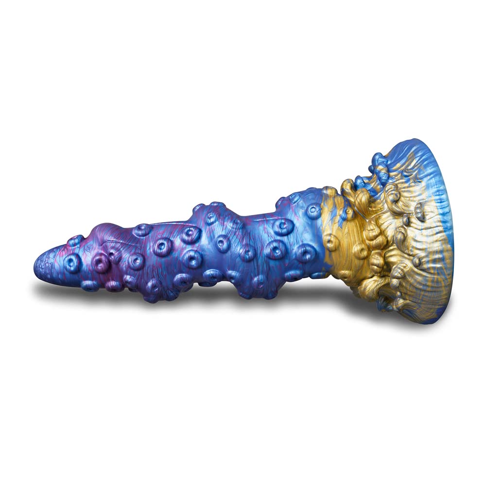 BeHorny Liquid Silicone Fantasy Dildo - Alien Octopus Tentacle Dragon Adult Sex Toy with Strong Suction Cup Base for Solo Play, Couples Fun & BDSM Exploration