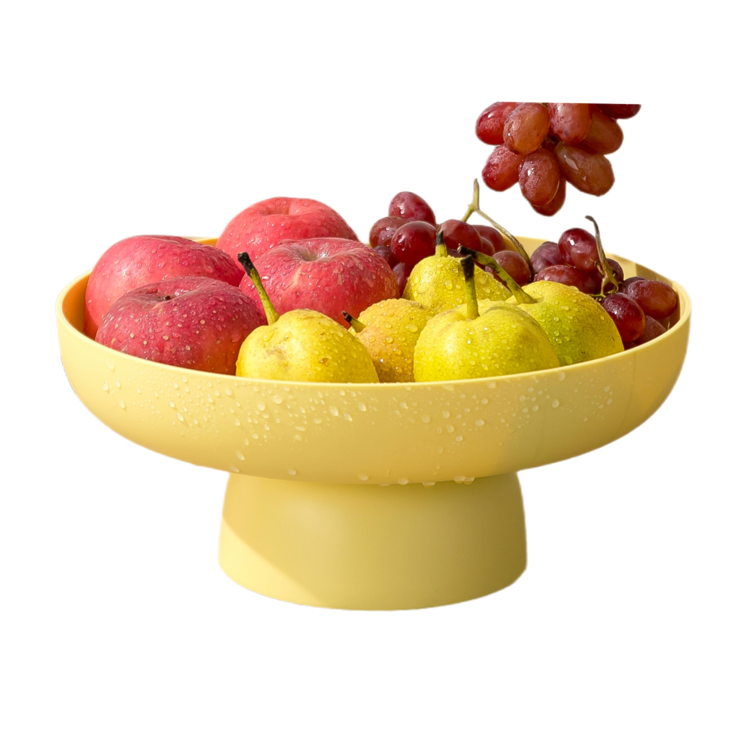 Vibrant Yellow Fruit Bowl Basket - Stylish Kitchen Countertop & Dining Table Storage Organizer | Perfect for Fresh Fruit Display, Home Decor, and Party Centerpiece