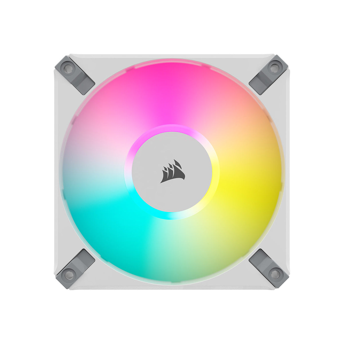 Corsair iCUE AF120 RGB ELITE 120mm PWM Triple Fan Kit - White PC Cooling Fans with Vibrant RGB Lighting for Gaming Rigs & PC Builds