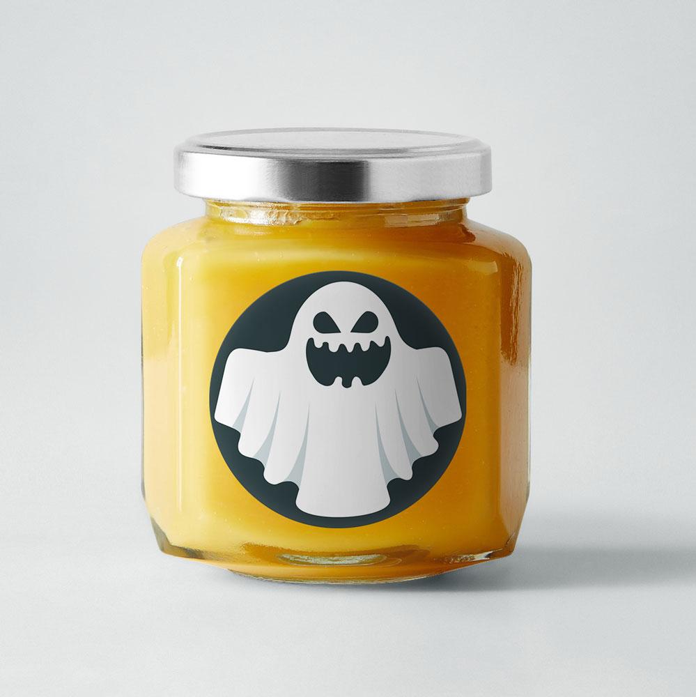 2.5 Inch Halloween Party Circle Label Stickers - 24 Pre-Designed Labels for Party Favors, Invitations & Gift Tags - Perfect for Halloween Decorations, Treat Bags & Spooky Party Supplies
