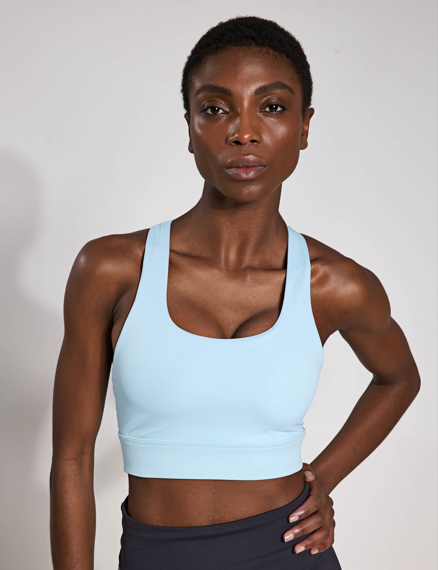 Astrid Ultra Core Sports Bra - High Support Workout Bra for Women, Blue Bolt - Perfect for Running, Yoga & Gym Training