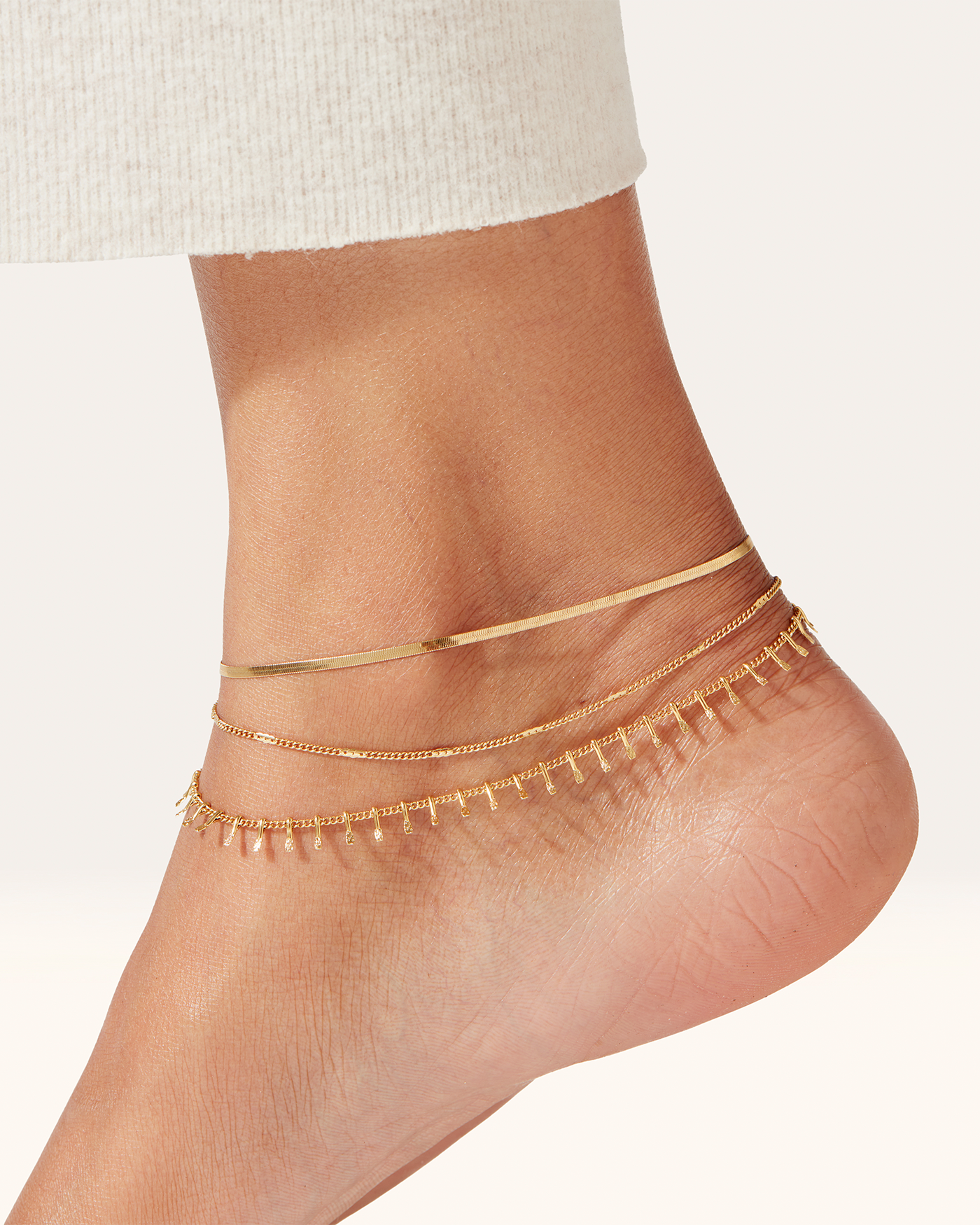 Elegant Gold Surfside Anklet - Stylish Beach Jewelry for Women | Perfect for Vacations, Weddings & Summer Outfits