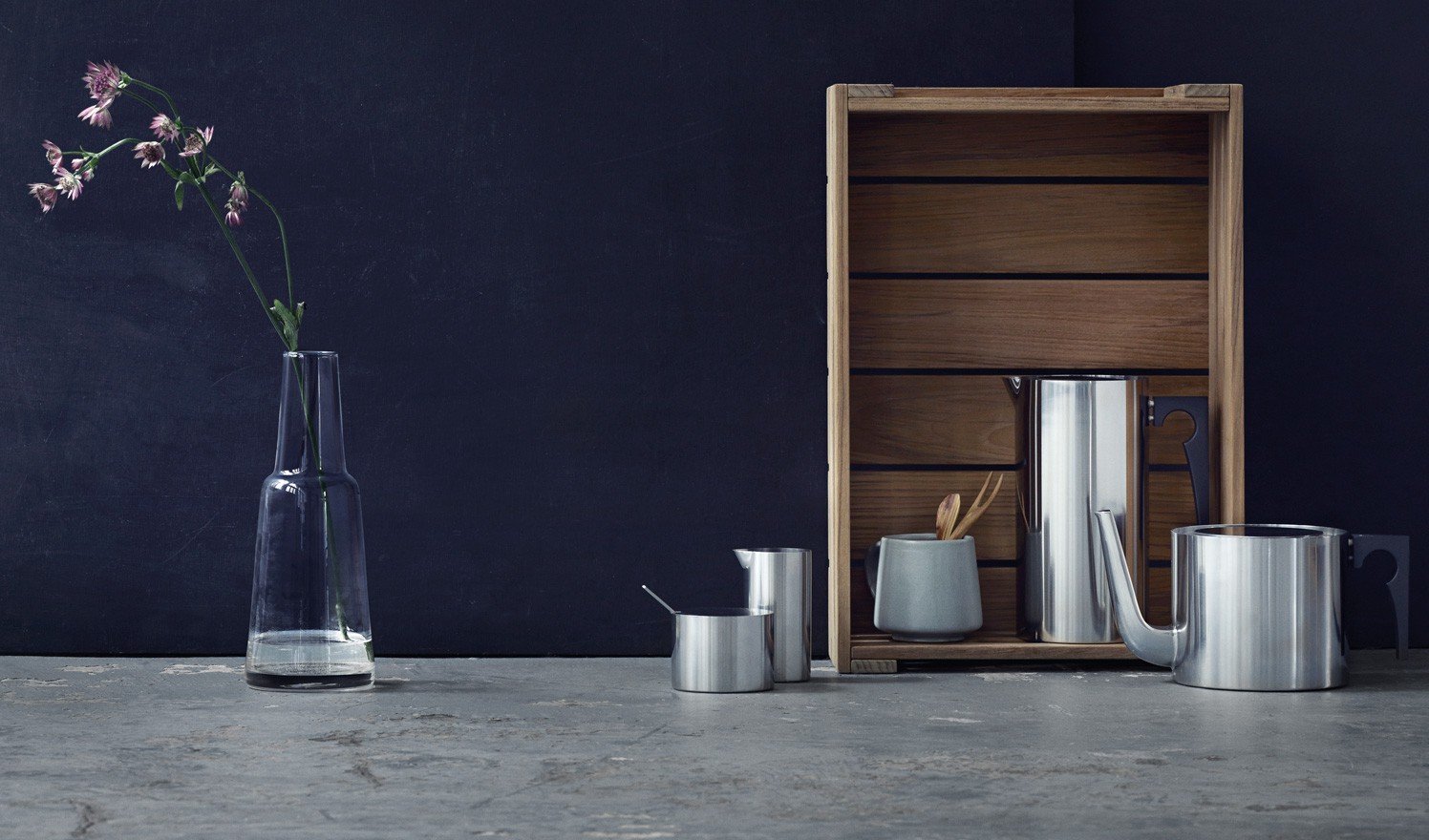 Stelton Arne Jacobsen Press Coffee Maker - 8 Cup Stainless Steel French Press for Home & Office | Perfect for Brewing Fresh Coffee, Tea & Cold Brew