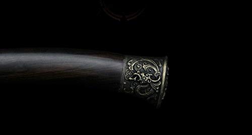 Premium Handmade Qingdao Kung Fu Broadsword - High Carbon Folded Steel Blade, Razor Sharp Edge - Perfect for Martial Arts Training, Collecting & Display