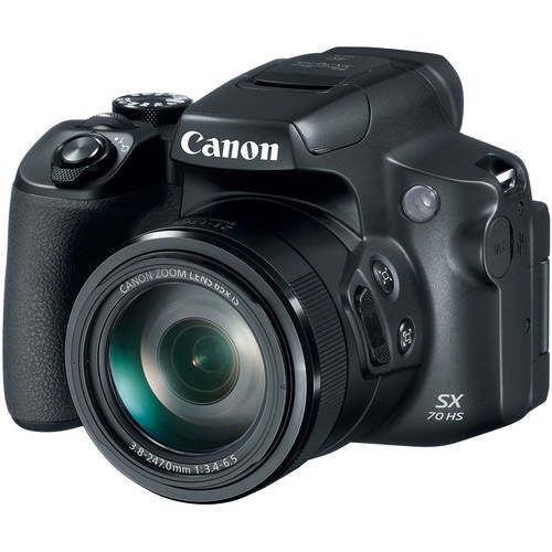 Canon PowerShot SX70 HS Digital Camera with 65x Optical Zoom, 4K Video & Wi-Fi - Perfect for Travel, Wildlife Photography and Vlogging